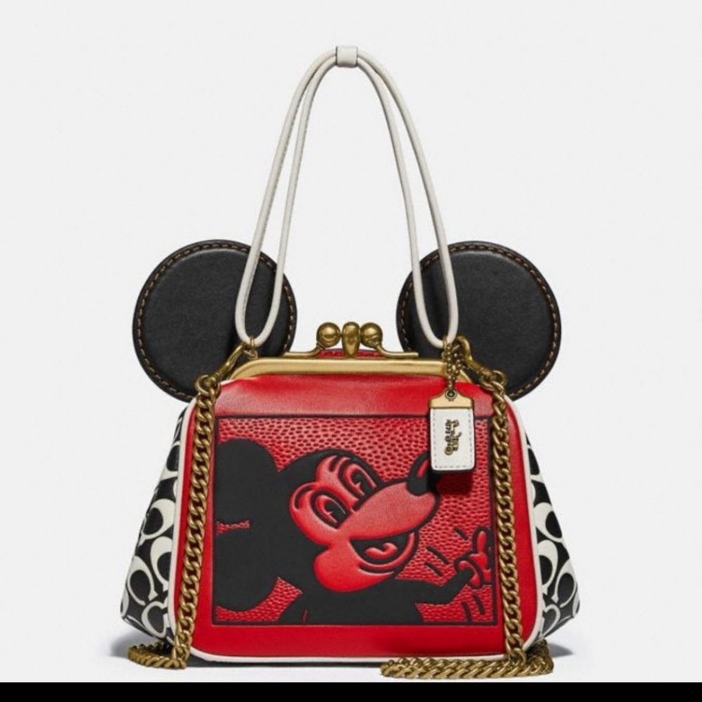 Coach Disney Mickey Keith Hearing kisslock